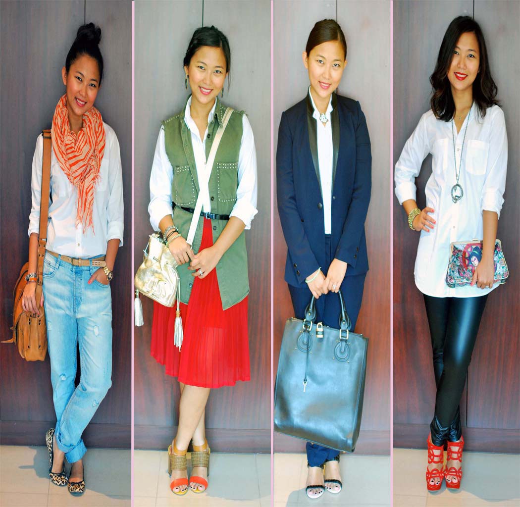 collage-4-ways-to-wear-white-shirt1