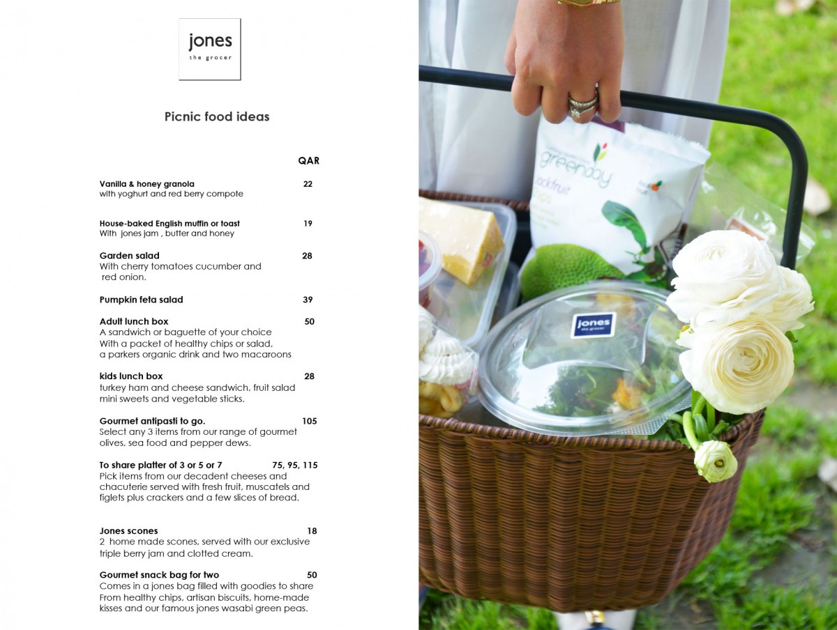 Jones the Grocer picnic food ideas
