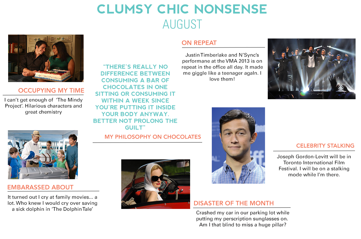 CLUMSY CHIC NONSENSE- AUGUST